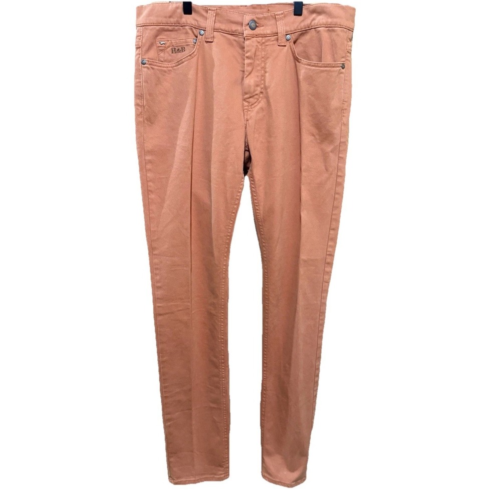 Harmont & Blaine Narrow Five Pocket Pants Mens Size IT 48 Coral Trousers‎ NWOT